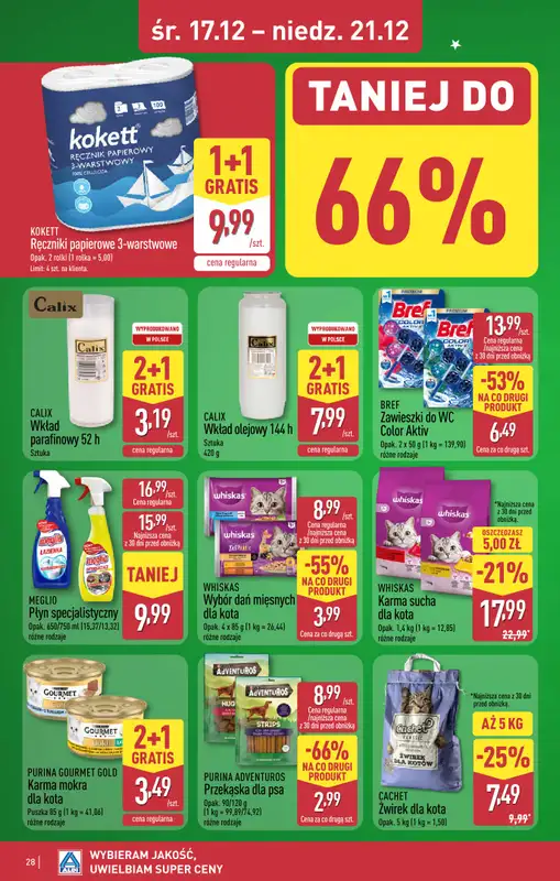 Aldi - gazetka promocyjna KRAKÓW: WIELKIE OTWARCIE już w środę: 17.12! od środy 17.12 do niedzieli 21.12 - strona 28