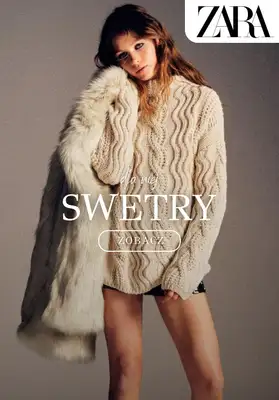 Zara - gazetka promocyjna Swetry i kardigany damskie od czwartku 11.12 