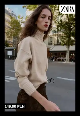 Zara - gazetka promocyjna Swetry i kardigany damskie od czwartku 11.12  - strona 5