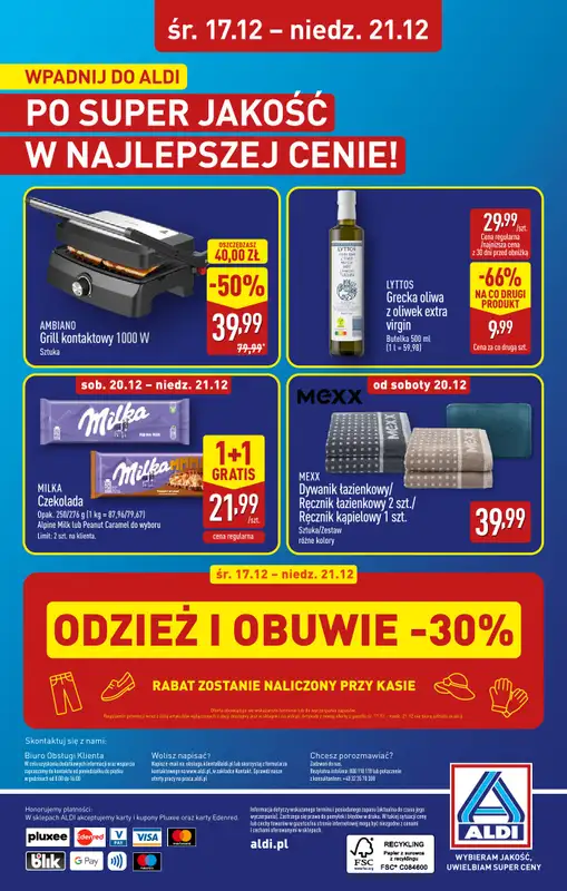 Aldi - gazetka promocyjna ŚWIDNICA: WIELKIE OTWARCIE już w środę: 17.12! od środy 17.12 do niedzieli 21.12 - strona 29