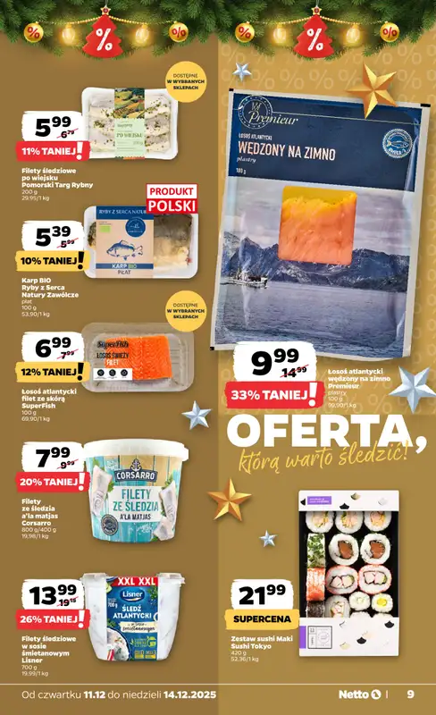 Netto - gazetka promocyjna Gazetka Spożywcza od czwartku 11.12 do niedzieli 14.12 - strona 9