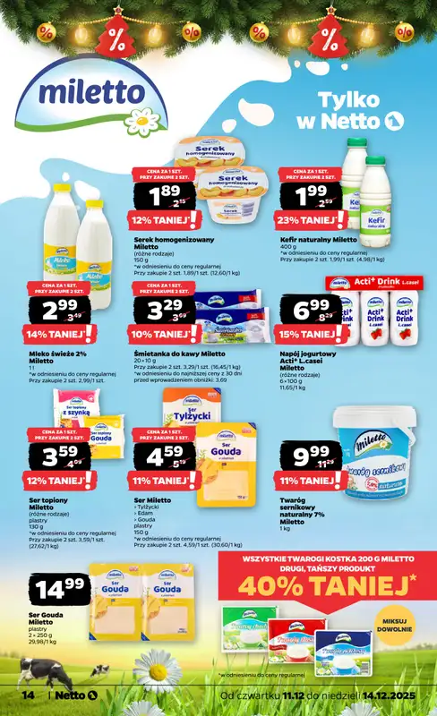 Netto - gazetka promocyjna Gazetka Spożywcza od czwartku 11.12 do niedzieli 14.12 - strona 14