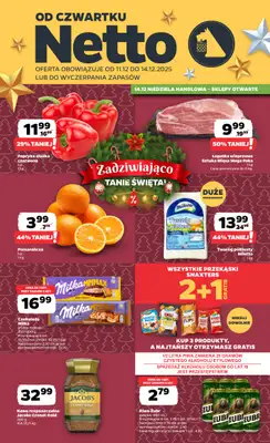Netto - gazetka promocyjna Gazetka Spożywcza od czwartku 11.12 do niedzieli 14.12