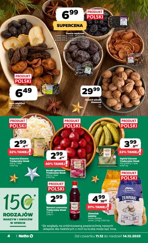 Netto - gazetka promocyjna Gazetka Spożywcza od czwartku 11.12 do niedzieli 14.12 - strona 4