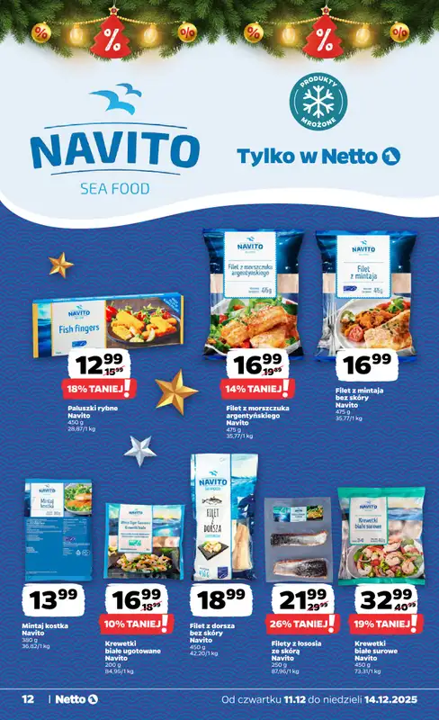 Netto - gazetka promocyjna Gazetka Spożywcza od czwartku 11.12 do niedzieli 14.12 - strona 12
