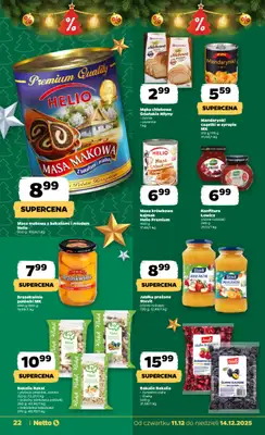 Netto - gazetka promocyjna Gazetka Spożywcza od czwartku 11.12 do niedzieli 14.12 - strona 22