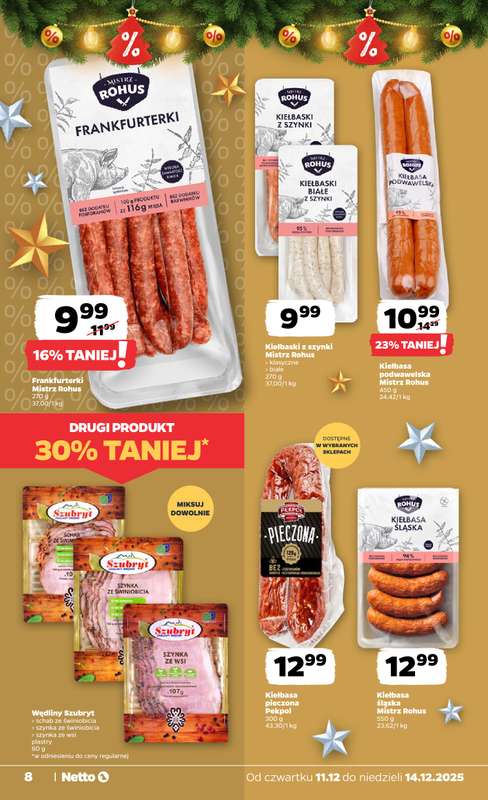 Netto - gazetka promocyjna Gazetka Spożywcza od czwartku 11.12 do niedzieli 14.12 - strona 8
