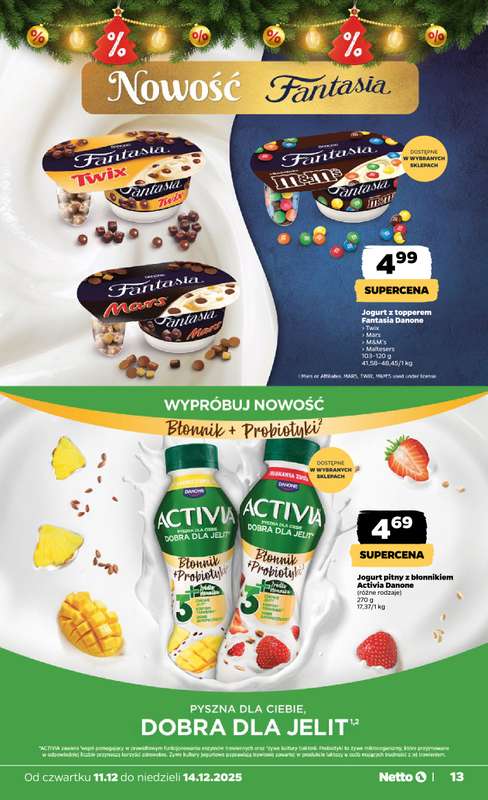 Netto - gazetka promocyjna Gazetka Spożywcza od czwartku 11.12 do niedzieli 14.12 - strona 13
