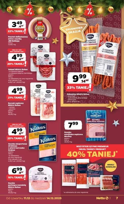 Netto - gazetka promocyjna Gazetka Spożywcza od czwartku 11.12 do niedzieli 14.12 - strona 7