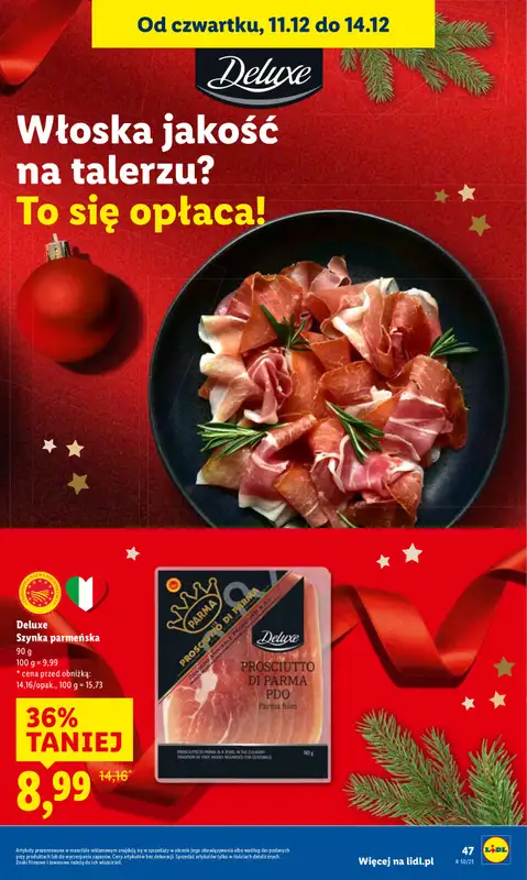 Lidl - gazetka promocyjna Oferta od czwartku od czwartku 11.12 do niedzieli 14.12 - strona 47
