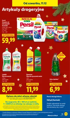 Lidl - gazetka promocyjna Oferta od czwartku od czwartku 11.12 do niedzieli 14.12 - strona 73