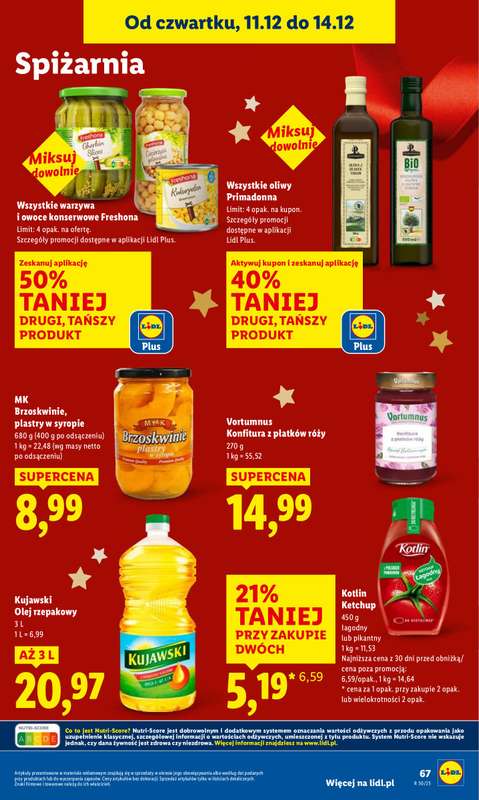 Lidl - gazetka promocyjna Oferta od czwartku od czwartku 11.12 do niedzieli 14.12 - strona 67