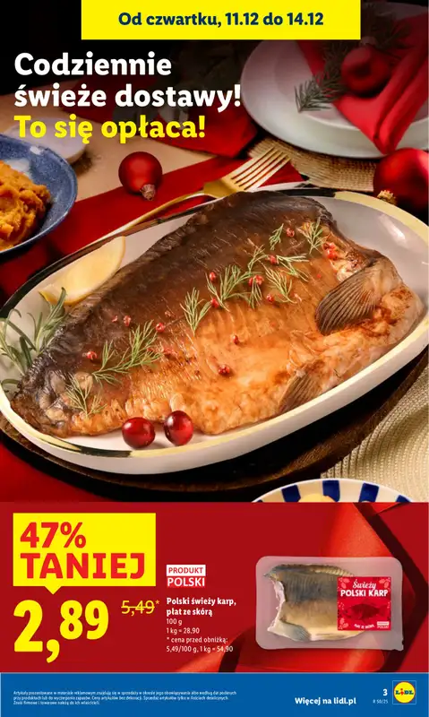 Lidl - gazetka promocyjna Oferta od czwartku od czwartku 11.12 do niedzieli 14.12 - strona 3