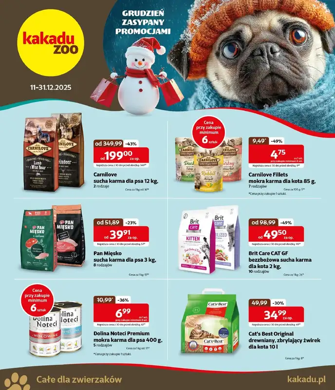 KAKADU - gazetka promocyjna Gazetka od czwartku 11.12 do środy 31.12