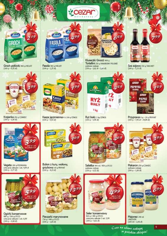 CEZAR Delikatesy - gazetka promocyjna Gazetka od czwartku 11.12 do wtorku 23.12 - strona 9