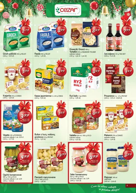 CEZAR Delikatesy - gazetka promocyjna Gazetka od czwartku 11.12 do wtorku 23.12 - strona 9