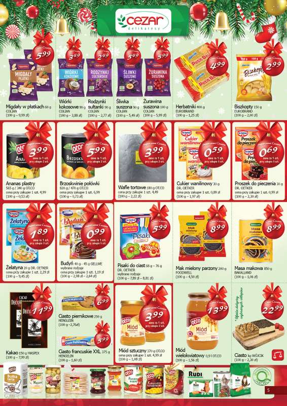 CEZAR Delikatesy - gazetka promocyjna Gazetka od czwartku 11.12 do wtorku 23.12 - strona 5