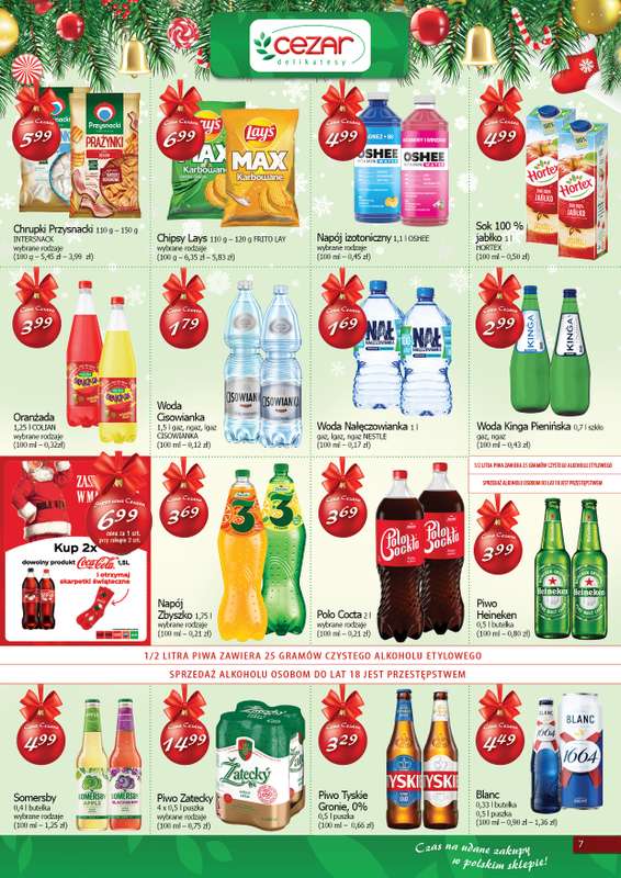 CEZAR Delikatesy - gazetka promocyjna Gazetka od czwartku 11.12 do wtorku 23.12 - strona 7
