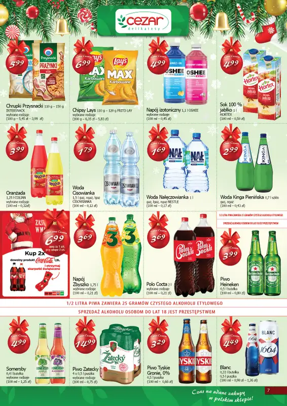 CEZAR Delikatesy - gazetka promocyjna Gazetka od czwartku 11.12 do wtorku 23.12 - strona 7