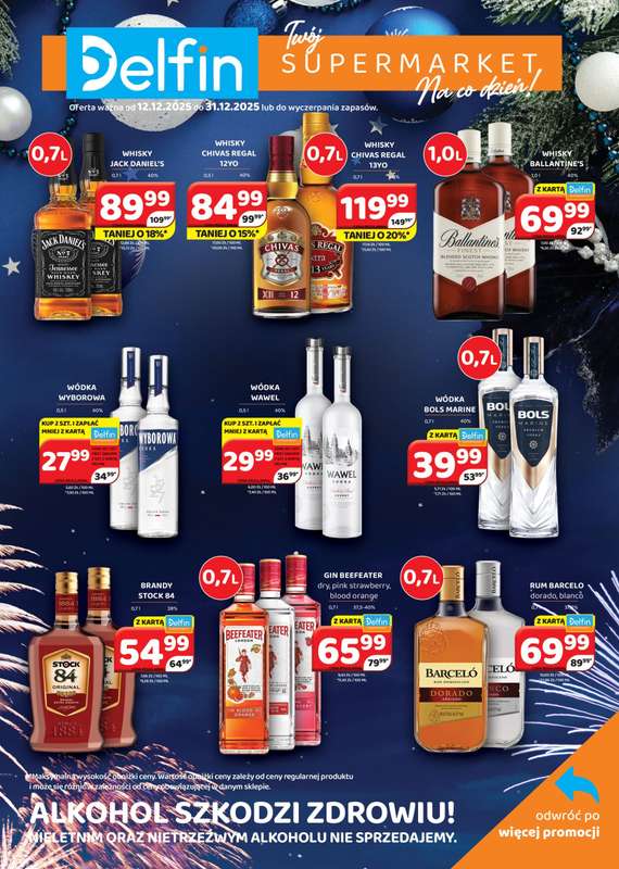 Delfin - gazetka promocyjna Gazetka alkoholowa od piątku 12.12 do środy 31.12 - strona 2