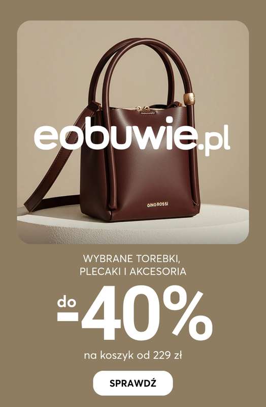 eobuwie.pl - gazetka promocyjna -40% na wybrane torebki i akcesoria od 229 zł od czwartku 11.12 do wtorku 30.12