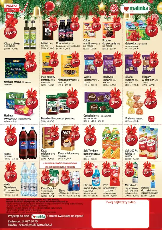 MALINKA - gazetka promocyjna Gazetka od czwartku 11.12 do wtorku 23.12 - strona 2