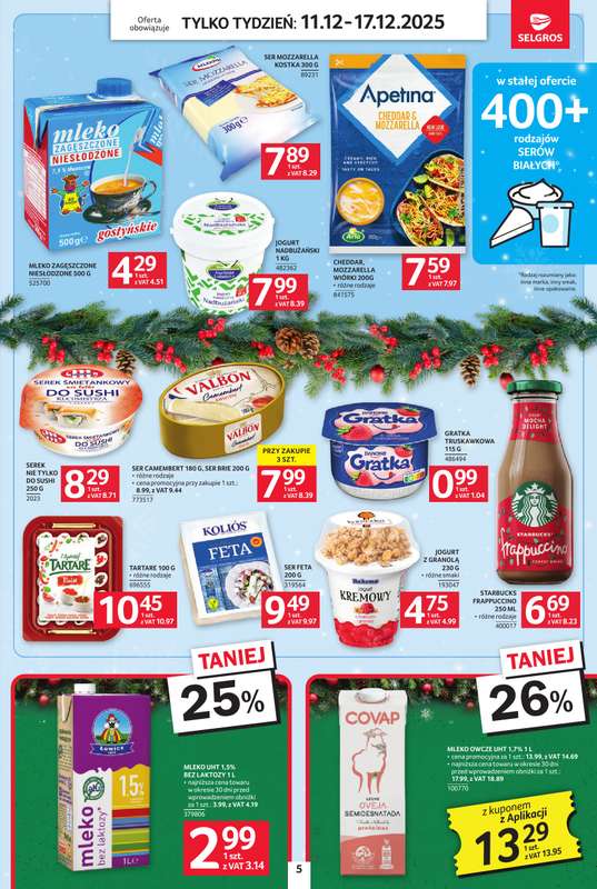 Selgros - gazetka promocyjna Jeszcze więcej super promocji! od czwartku 11.12 do środy 17.12 - strona 5