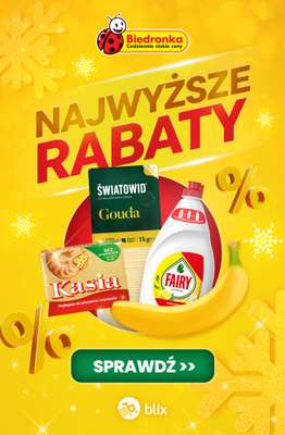 Biedronka - gazetka promocyjna Najwyższe rabaty! od czwartku 11.12 do niedzieli 14.12