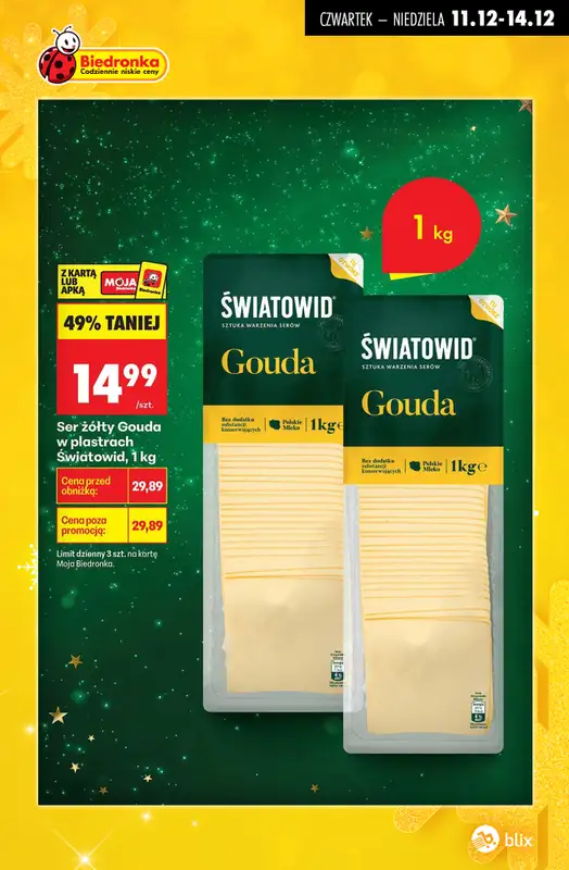 Biedronka - gazetka promocyjna Najwyższe rabaty! od czwartku 11.12 do niedzieli 14.12 - strona 12