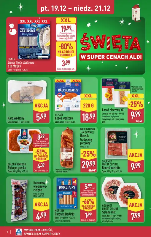 Aldi - gazetka promocyjna SOSNOWIEC: WIELKIE OTWARCIE już w piątek: 19.12! od piątku 19.12 do niedzieli 21.12 - strona 6