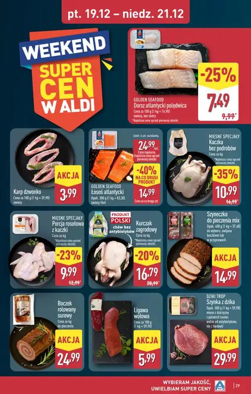 Aldi - gazetka promocyjna SOSNOWIEC: WIELKIE OTWARCIE już w piątek: 19.12! od piątku 19.12 do niedzieli 21.12 - strona 29