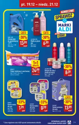 Aldi - gazetka promocyjna SOSNOWIEC: WIELKIE OTWARCIE już w piątek: 19.12! od piątku 19.12 do niedzieli 21.12 - strona 15