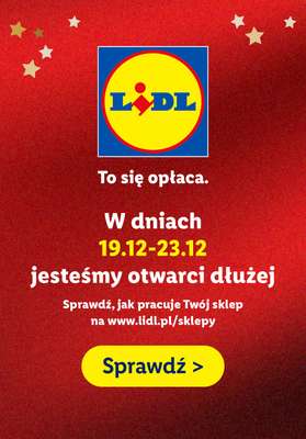 Lidl - gazetka promocyjna Ulotka od piątku 19.12 do wtorku 23.12