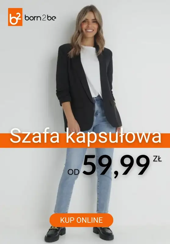 Born2be - gazetka promocyjna Szafa kapsułowa od 59,99 zł od piątku 12.12 do czwartku 25.12