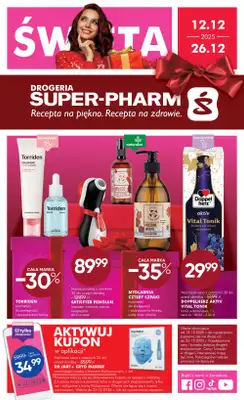 Super-Pharm - gazetka promocyjna Gazetka od piątku 12.12 do piątku 26.12