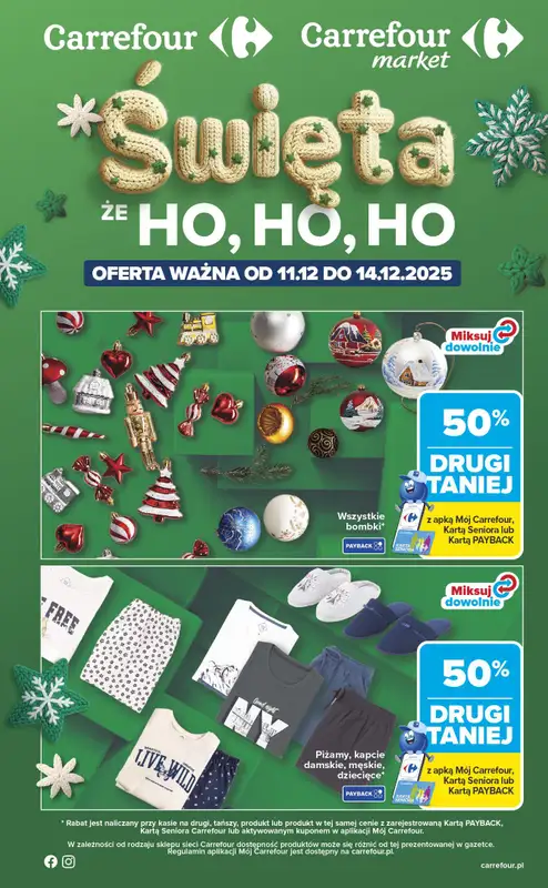 Carrefour - gazetka promocyjna Gazetka Święta, że HO, HO, HO  