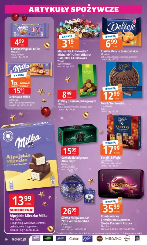 Leclerc - gazetka promocyjna Oferta E.Leclerc I Święta w dobrej cenie od poniedziałku 15.12 do wtorku 23.12 - strona 10