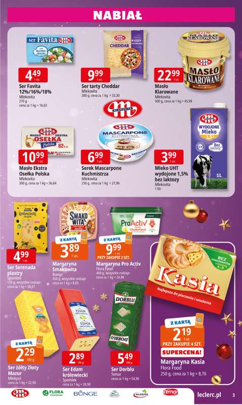 Leclerc - gazetka promocyjna Oferta E.Leclerc I Święta w dobrej cenie od poniedziałku 15.12 do wtorku 23.12 - strona 3
