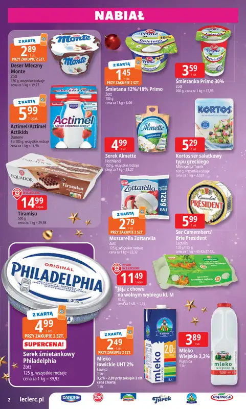 Leclerc - gazetka promocyjna Oferta E.Leclerc I Święta w dobrej cenie   - strona 2
