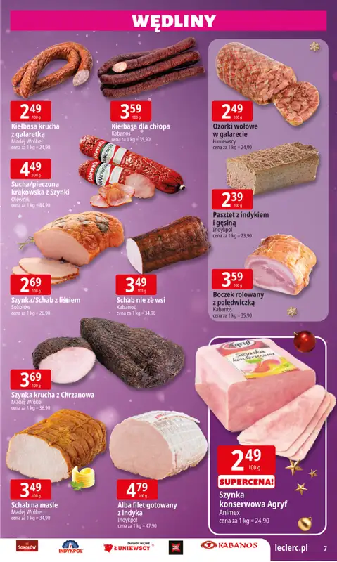 Leclerc - gazetka promocyjna Oferta E.Leclerc I Święta w dobrej cenie od poniedziałku 15.12 do wtorku 23.12 - strona 7