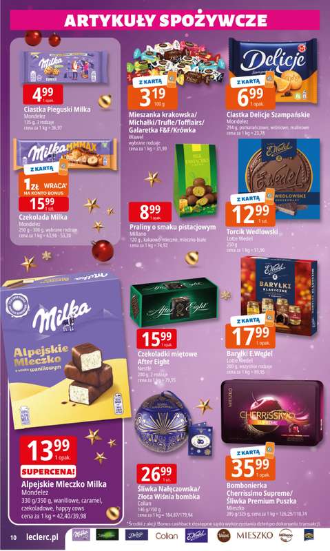 Leclerc - gazetka promocyjna Oferta E.Leclerc I Święta w dobrej cenie od poniedziałku 15.12 do wtorku 23.12 - strona 10