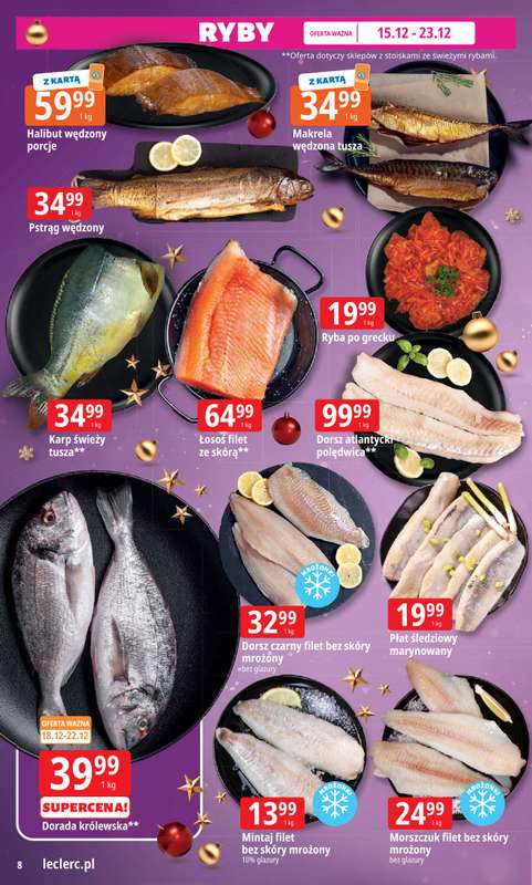 Leclerc - gazetka promocyjna Oferta E.Leclerc I Święta w dobrej cenie od poniedziałku 15.12 do wtorku 23.12 - strona 8
