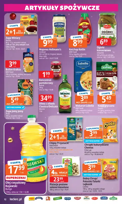 Leclerc - gazetka promocyjna Oferta E.Leclerc I Święta w dobrej cenie od poniedziałku 15.12 do wtorku 23.12 - strona 12