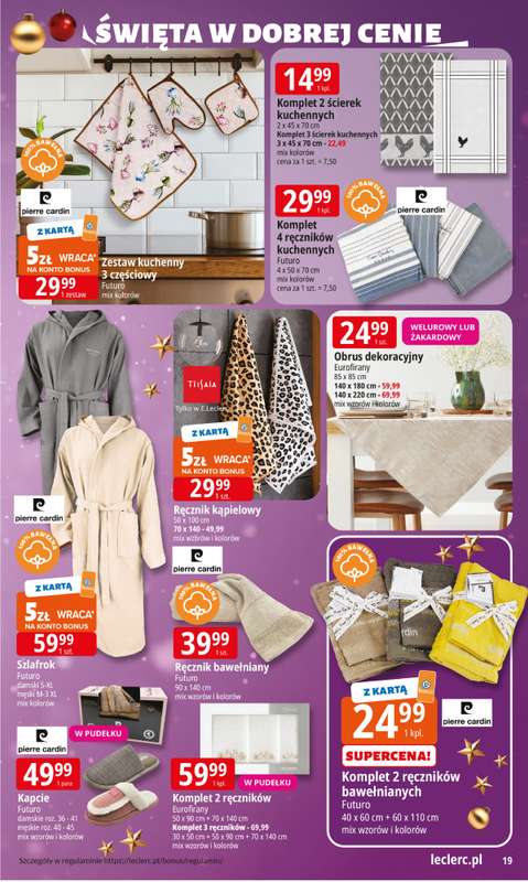 Leclerc - gazetka promocyjna Oferta E.Leclerc I Święta w dobrej cenie od poniedziałku 15.12 do wtorku 23.12 - strona 19