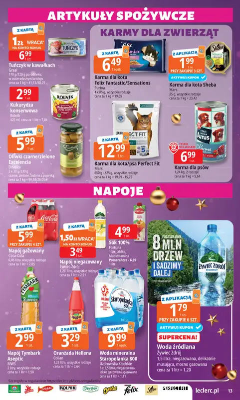 Leclerc - gazetka promocyjna Oferta E.Leclerc I Święta w dobrej cenie od poniedziałku 15.12 do wtorku 23.12 - strona 13