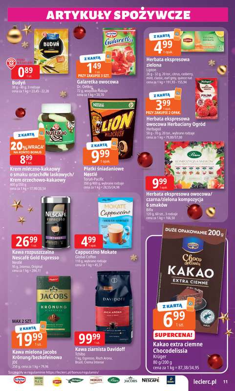 Leclerc - gazetka promocyjna Oferta E.Leclerc I Święta w dobrej cenie od poniedziałku 15.12 do wtorku 23.12 - strona 11