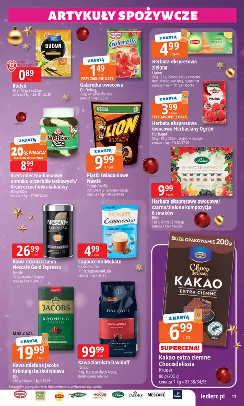Leclerc - gazetka promocyjna Oferta E.Leclerc I Święta w dobrej cenie od poniedziałku 15.12 do wtorku 23.12 - strona 11