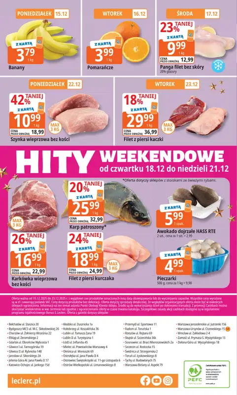 Leclerc - gazetka promocyjna Oferta E.Leclerc I Święta w dobrej cenie od poniedziałku 15.12 do wtorku 23.12 - strona 20
