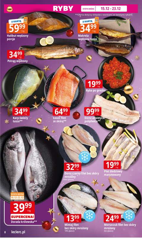 Leclerc - gazetka promocyjna Oferta E.Leclerc I Święta w dobrej cenie od poniedziałku 15.12 do wtorku 23.12 - strona 8