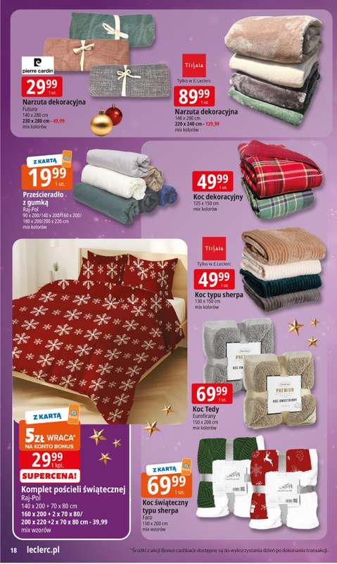 Leclerc - gazetka promocyjna Oferta E.Leclerc I Święta w dobrej cenie od poniedziałku 15.12 do wtorku 23.12 - strona 18